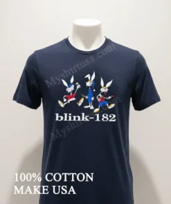 Blink 182 Bunny Rabbit Band Members Cartoon Punk Rock funny america t-shirts