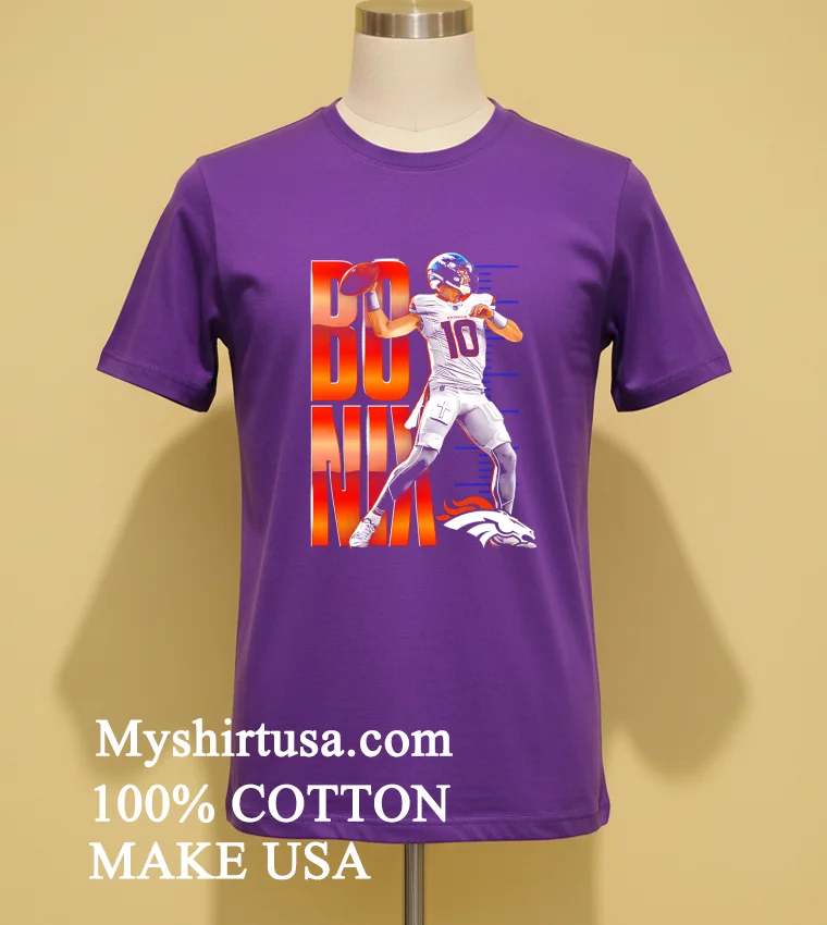 Bo Nix Denver Broncos Football Player Shirt - purple-shirt Bo Nix Denver Broncos Football Player Shirt Purple Shirt