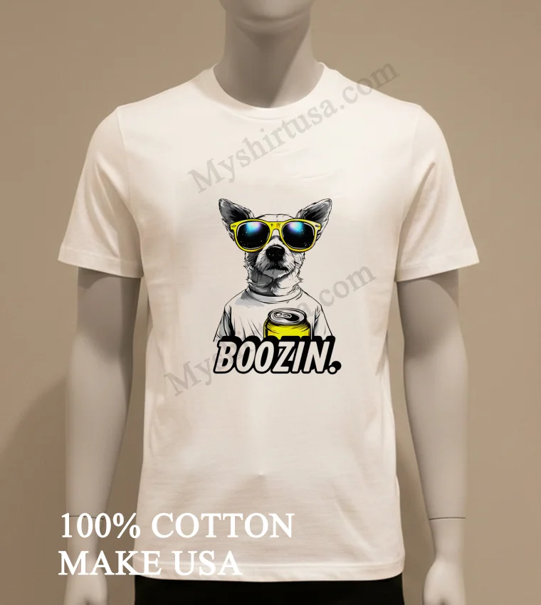 Boozin Chihuahua Dog Shirt White T Shirt 2