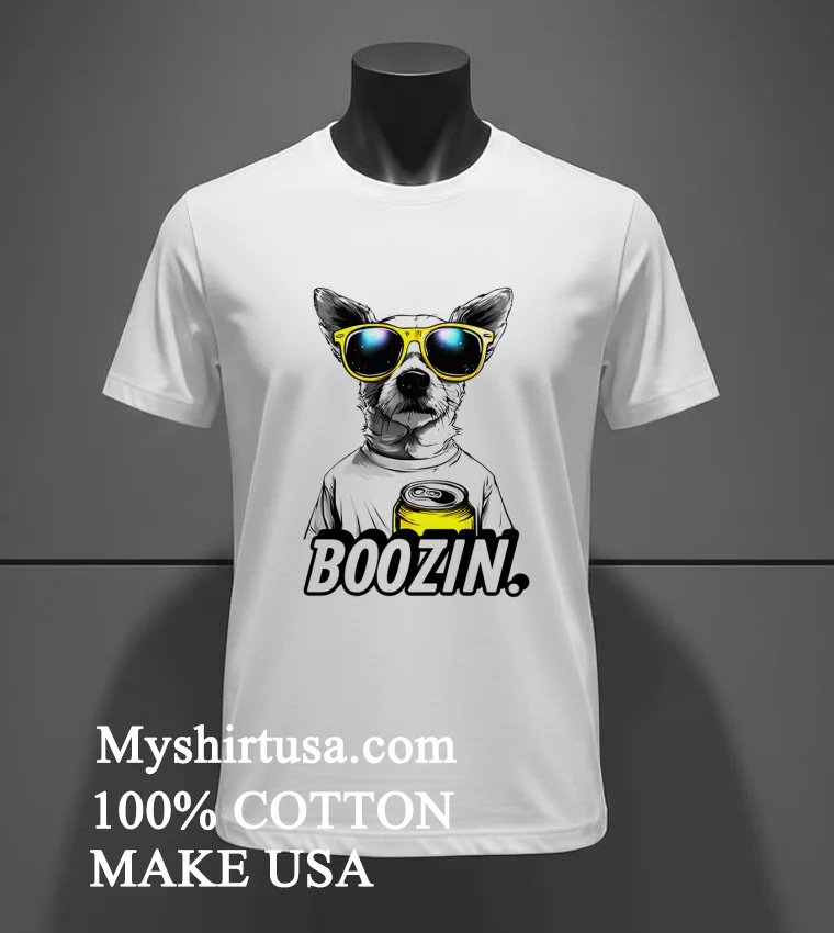 Boozin Chihuahua Dog Shirt White T Shirt