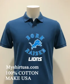 Born X Raised Black Detroit Lions Shirt