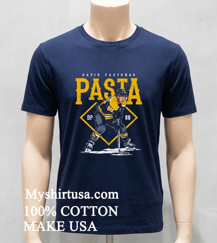 Boston Bruins David Pastrnak Pasta Dp 88 Shirt - navy-shirt Boston Bruins David Pastrnak Pasta Dp 88 Shirt Navy Shirt