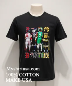 Boston Celtics Brown Bruins Pastrnak Patriots Maye Red Sox Duran 2025 Shirt
