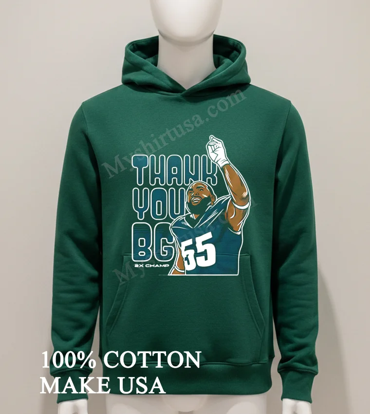 Brandon Graham Philadelphia Eagles Thank You Bg 2X Champ funny america t-shirts - hoodie-shirt Brandon Graham Philadelphia Eagles Thank You Bg 2x Champ Shirt Hoodie Shirt
