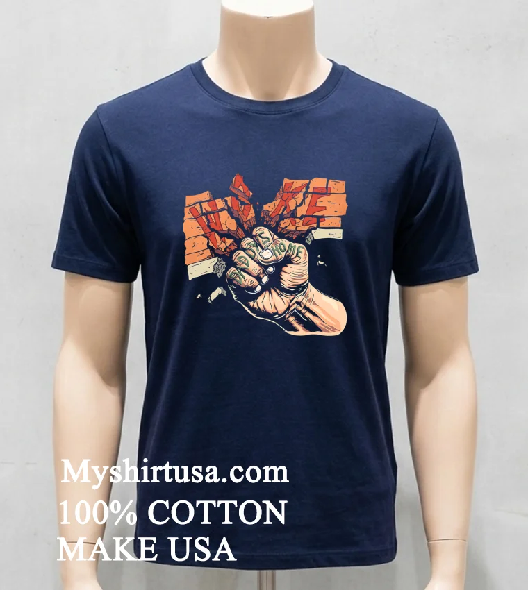 Break Through Woke Daddys Home Shirt Navy Shirt