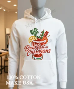 Breakfast Of Champions Bloody Mary Garnish Cocktail funny america t-shirts