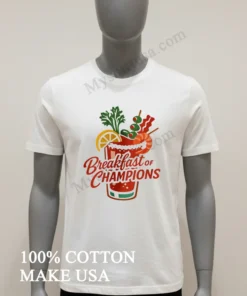 Breakfast Of Champions Bloody Mary Garnish Cocktail funny america t-shirts