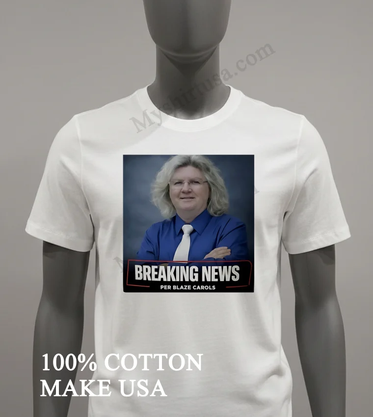 Breaking News Per Blaze Carols Man Wearing Glasses funny america t-shirts - white-t-shirt Breaking News Per Blaze Carols Man Wearing Glasses Shirt White T Shirt 2