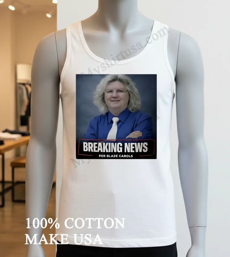 Breaking News Per Blaze Carols Man Wearing Glasses funny america t-shirts - white-t-shirt Breaking News Per Blaze Carols Man Wearing Glasses Shirt White T Shirt 3