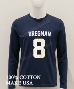 Bregman 8 Baseball Player Name And Number Custom funny america t-shirts
