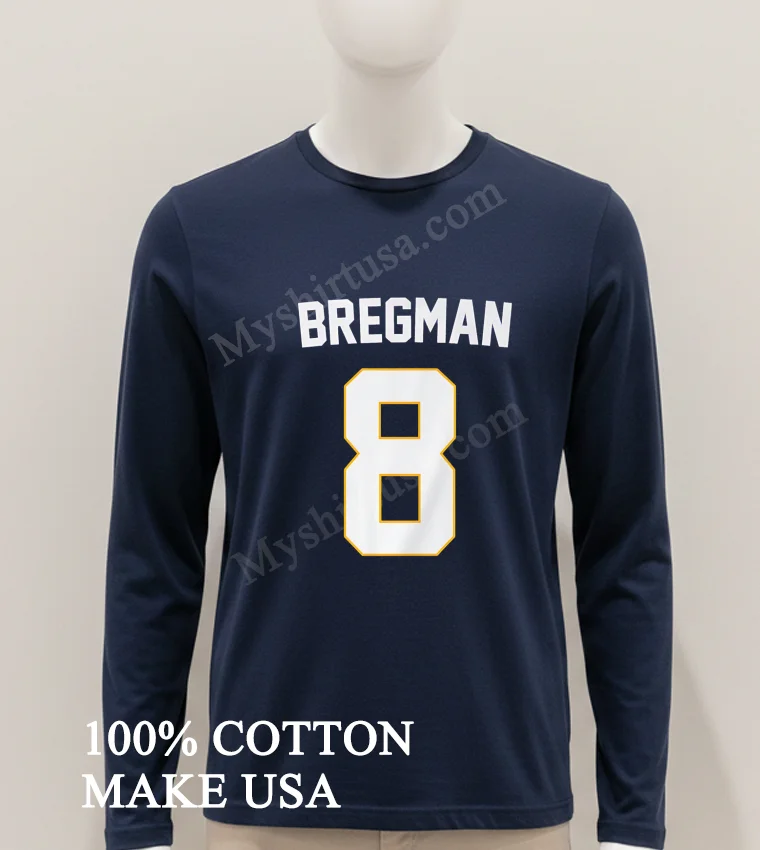 Bregman 8 Baseball Player Name And Number Custom Shirt Hoodie Shirt 1