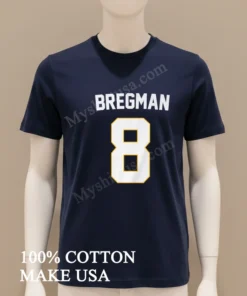 Bregman 8 Baseball Player Name And Number Custom funny america t-shirts