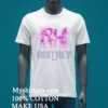 Britney Spears Purple Pose Shirt White T Shirt 3