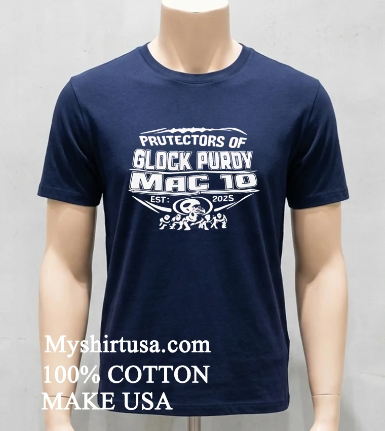 Brock Purdy San Francisco 49Ers Protectors Of Glock Purdy Mac 10 Est 2025 Shirt - navy-shirt Brock Purdy San Francisco 49ers Protectors Of Glock Purdy Mac 10 Est 2025 Shirt Navy Shirt