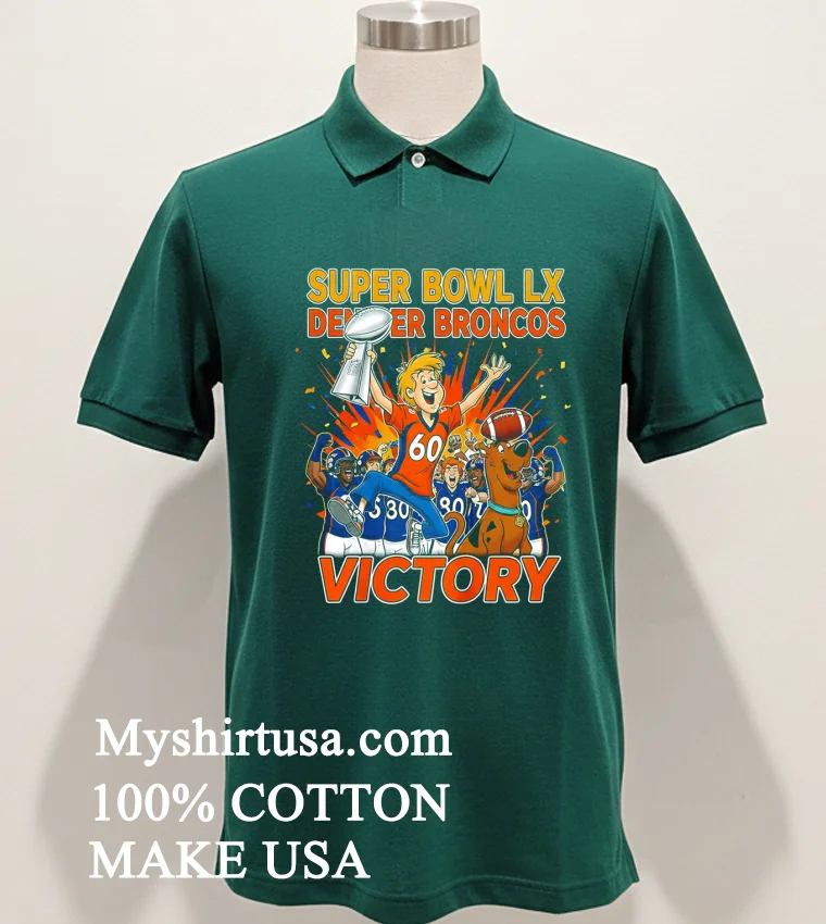 Broncos Super Bowl Lx Victory X Scooby Doo And Shaggy Shirt - green-shirt Broncos Super Bowl Lx Victory X Scooby Doo And Shaggy Shirt Green Shirt