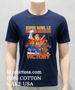 Broncos Super Bowl Lx Victory X Scooby Doo And Shaggy Shirt