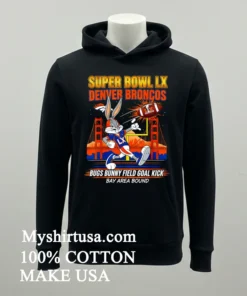 Broncos Super Bowl Lx X Bugs Bunny Cartoon Shirt