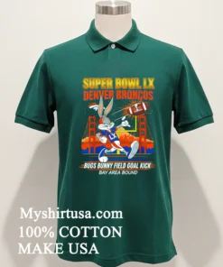 Broncos Super Bowl Lx X Bugs Bunny Cartoon Shirt