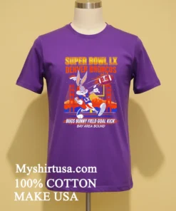 Broncos Super Bowl Lx X Bugs Bunny Cartoon Shirt