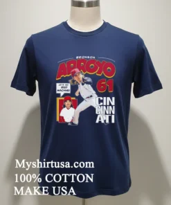 Bronson Arroyo Cincinnati Comic 61 new t-shirt