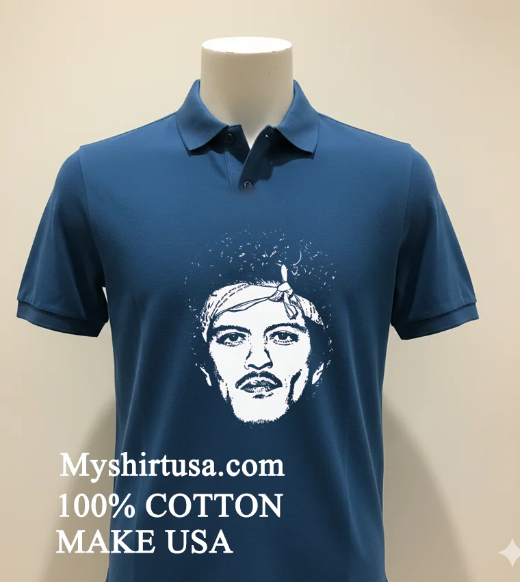 Bruno Mars The Romantic Tour Art Shirt Navy Shirt 1