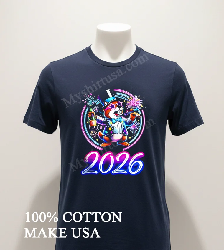 Buc Ee S Happy New Year 2026 Shirt - navy-shirt Buc Ees Happy New Year 2026 Shirt Navy Shirt