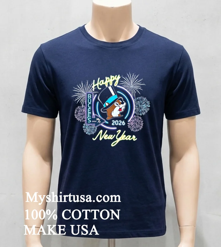 Buc Ees New Years 2026 Shirt Navy Shirt