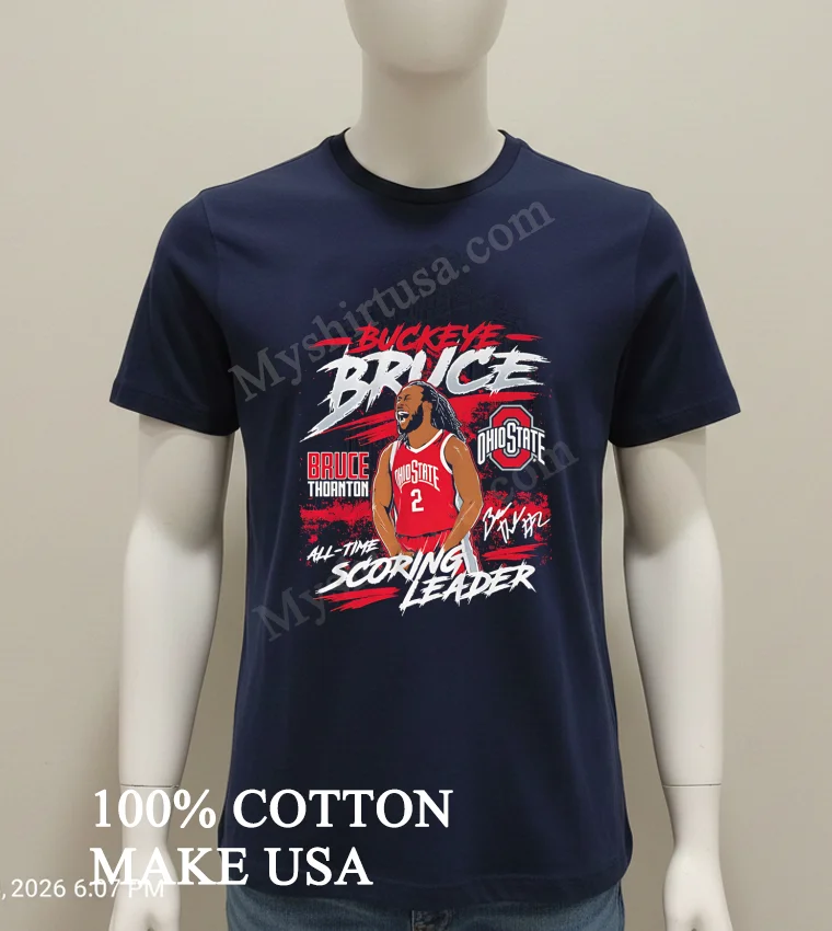 Buckeye Bruce Thornton Ohio State All Time Scoring Leader Shirt Navy Shirt 1