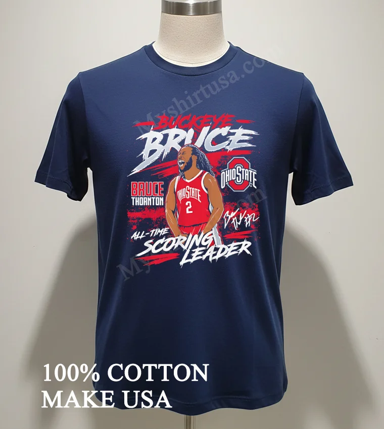 Buckeye Bruce Thornton Ohio State All Time Scoring Leader Shirt Navy Shirt 2