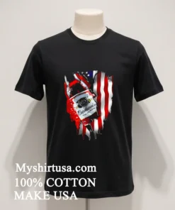Budweiser Bottle King Of Beers American Flag Shirt