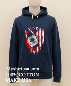 Budweiser Bottle King Of Beers American Flag Shirt