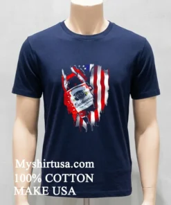 Budweiser Bottle King Of Beers American Flag Shirt