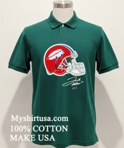 Buffalo Bills Billustration Red Helmet Shirt Green Shirt