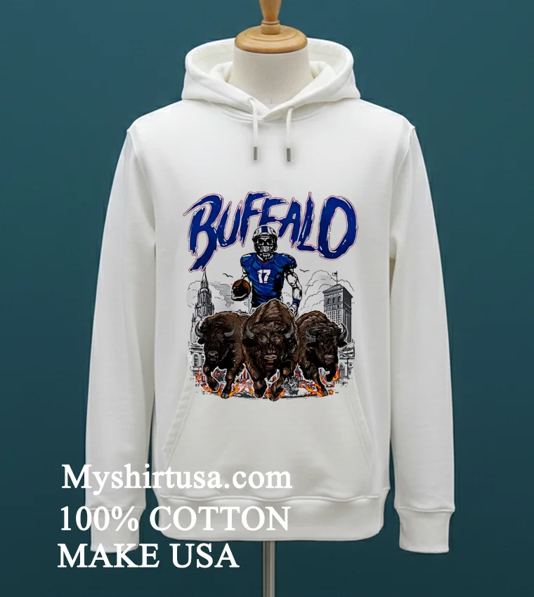 Buffalo Bills Football Skeleton Art Shirt - white-t-shirt Buffalo Bills Football Skeleton Art Shirt White T Shirt