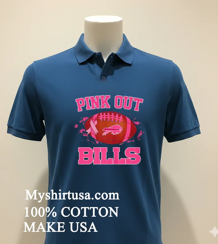 Buffalo Bills Pink Out Ball new t-shirt - navy-shirt Buffalo Bills Pink Out Ball Shirt Navy Shirt 1