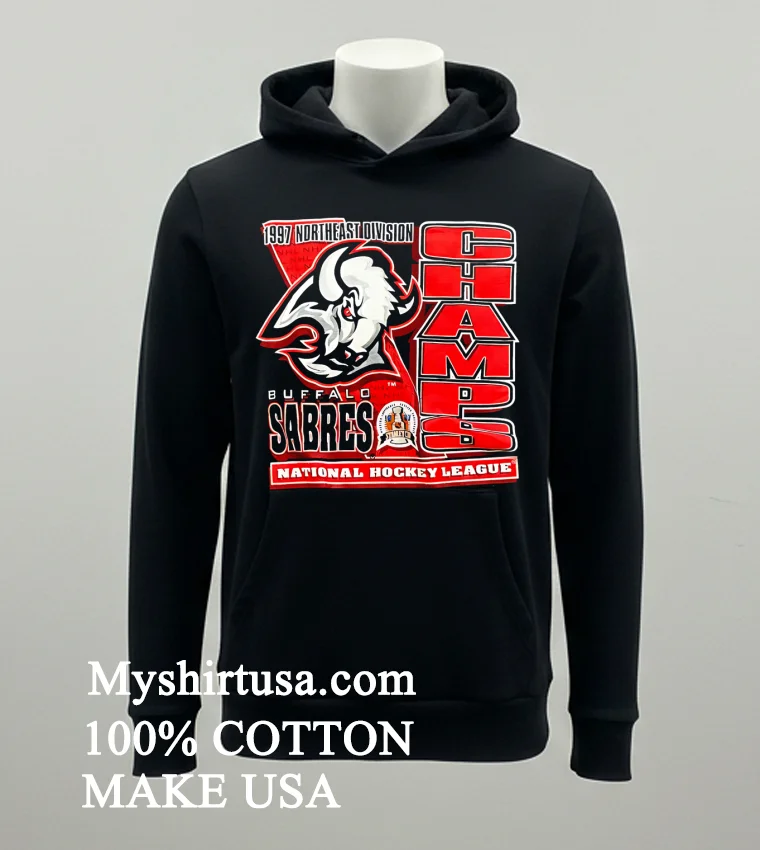 Buffalo Sabres Champs Northeast Division 1997 National Hockey League Shirt Balck Shirt