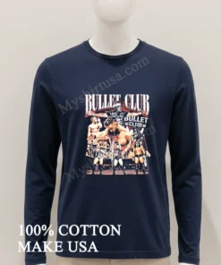Bullet Club Wrestling Team Members Collage Logo Graphic funny america t-shirts