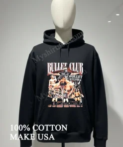 Bullet Club Wrestling Team Members Collage Logo Graphic funny america t-shirts