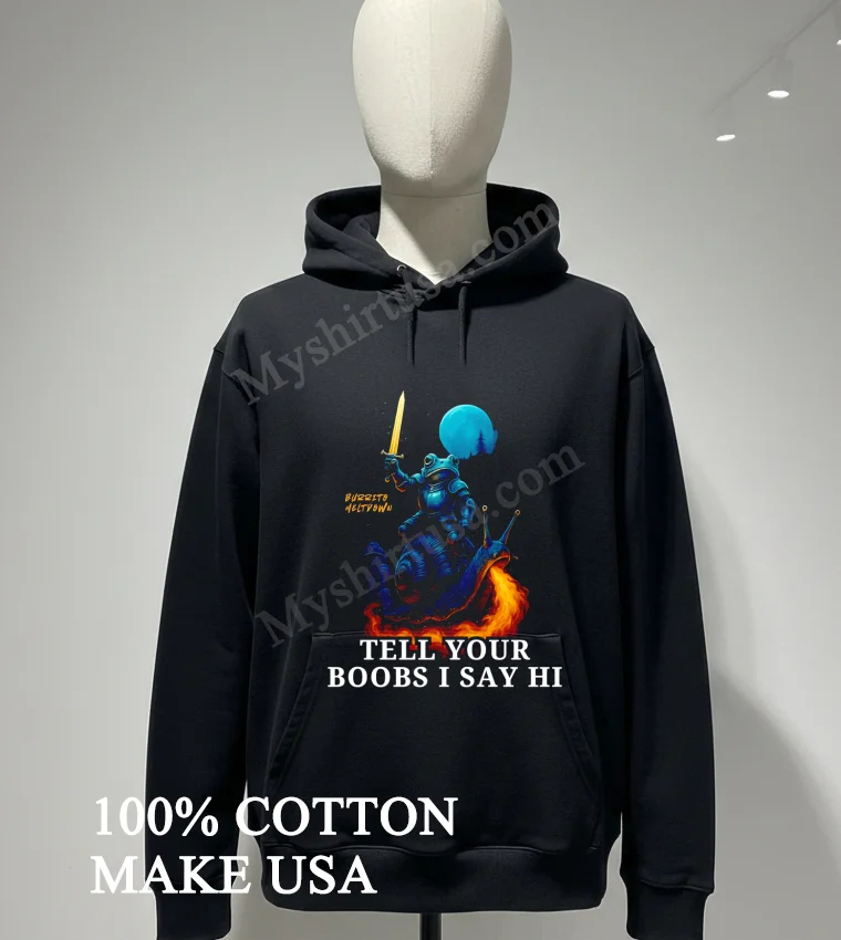 Burrito Meltdown Frog Knight Riding Fire Breathing Snail Shirt Hoodie Shirt