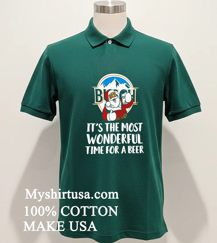 Busch Light Beer Holiday Collection Christmas Shirt Green Shirt