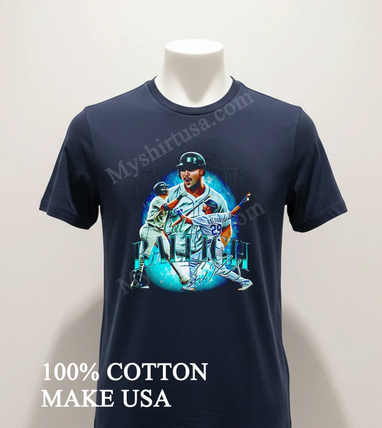 Cal Raleigh Seattle Baseball Player Big Dumper Graphic Shirt Navy Shirt 1