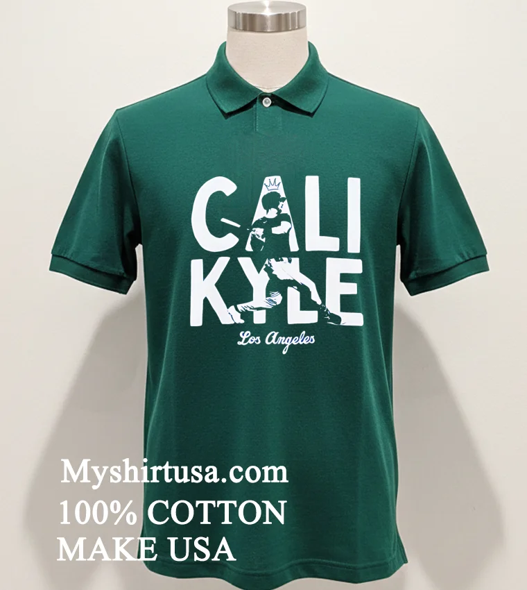 Cali Kyle Kyle Tucker Los Angeles Baseball Shirt Green Shirt