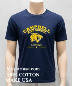 Campbell High School Logo Shirt Navy Shirt