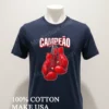 Campeao Eterno A Pair Of Red Boxing Gloves Shirt Navy Shirt