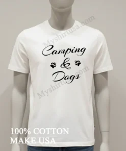 Camping And Dogs funny america t-shirts