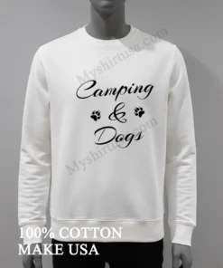 Camping And Dogs funny america t-shirts