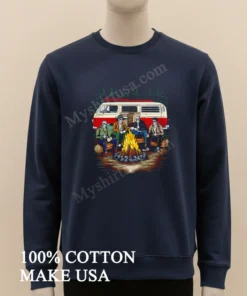 Camping Is In Tents Skeletons new t-shirt