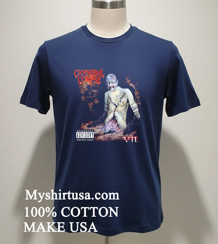 Cannibal Corpse Vile Graphic new t-shirt - navy-shirt Cannibal Corpse Vile Graphic Shirt Navy Shirt