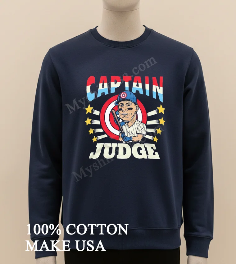 Captain Aaron Judge Marvel Captain America New York Yankees funny america t-shirts - long sleve shirt Captain Aaron Judge Marvel Captain America New York Yankees Shirt Long Sleve Shirt