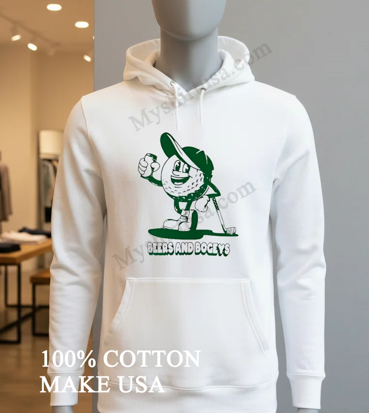 Captain Cocktail Beers And Bogeys Cartoon Golf Ball Character Shirt Hoodie Shirt